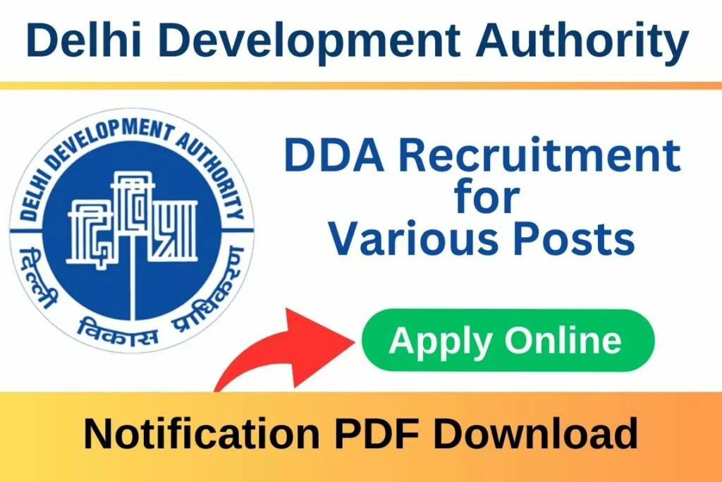 Delhi DDA Various Post Recruitment 2023 Apply  sarkari job